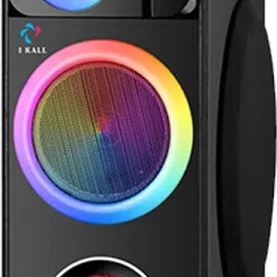 I Kall IK011 with multi connectivity and cordless mic 100 W Bluetooth Tower Speaker-image-26