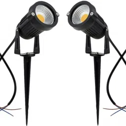 LED Spike Light, Spot Light, Focus Light for Home Garden, (5 Watt), Bridge Lux Optical COB LED, Warm White Light, Elegant Fiber Body, IP67 Waterproof for Indoor/Outdoor Use (Pack of 4) Post Light Outdoor Lamp-image-25