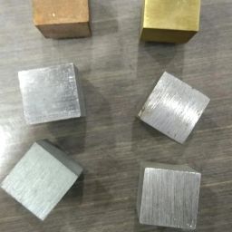 Density Cubes Set of 6 Metals, 20mm (Brass, Lead, Iron, Copper, Aluminum, Zinc)-20