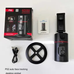 EVAAENTERPRISES 2-Axis Gimbal Stabilizer (Black Color and A.I. Intelligence Face Tracker) 2 Axis Gimbal for Mobile, Camera image 5