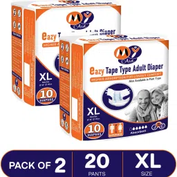 Premium Pant Style Adult Diapers | Fast Absorb & Wetness Indicator | Pack of 2 Adult Diapers - XL-image-37