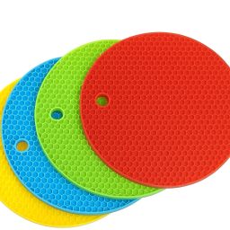 Silicon hot pot mat Silicone rubber, Noise proof Trivet-4