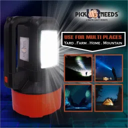 pick ur needs Long Range Light Rechargeable 125W Searchlight with Blinker + Side Light 8 hrs Torch Emergency Light image 3