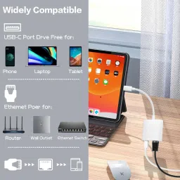 WiredCom USB C to RJ45 Ethernet Adapter Lan Adapter image 5