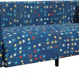 Universal Double Seater Sofa Cover Big Elasticity Cover for Couch Flexible Stretch Printed Sofa Slipcover (Double Seater, Multi Polka) Sofa Fabric-25