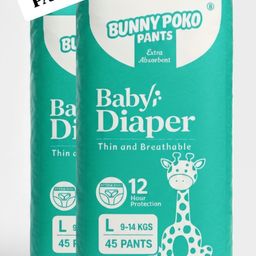 Baby Diapers | Upto 12Hrs Extra Absorbent | (45 x 2) Large 9-14KG - L-image-16