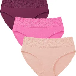 nicsy Pack of 3 Women Bikini Multicolor Panty-picture-23