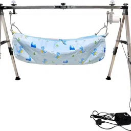 HeavyDuty Auto Electric Baby Cradle Swing - Portable, Foldable with Mosquito Net-19