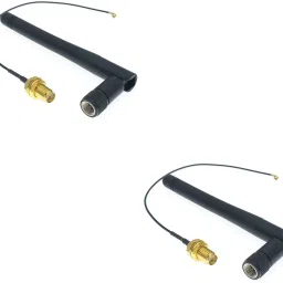 (2 Pcs) Pro3D IPEX to SMA Female External Adapter + SMA Male Antenna for 2.4G Electronic Components Electronic Hobby Kit-17