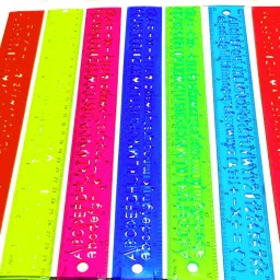 7 ABCD STENCIL FLEXIBLE UNBRAKEABLE RULER Ruler-23