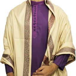 Hometail Wool Solid, Striped Men Shawl-image-47
