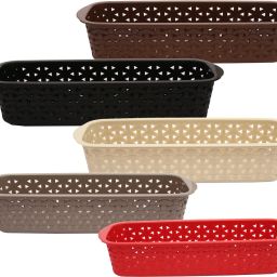Plastic Rectangular Plastic Storage Basket Storage Basket-9