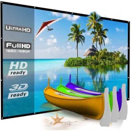 royality 120 inch 16:9 HD Projector Screen, Anti-Crease Foldable Portable, white matt Projector Screen (Width 105 cm x 59 cm Height)-15