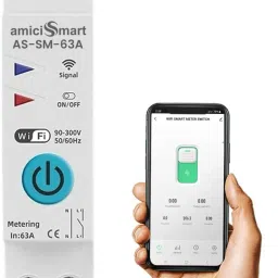 amiciSmart WiFi Energy Meter with Timer Switch Real-Time Power Monitoring Mobile App Smart Switch-2