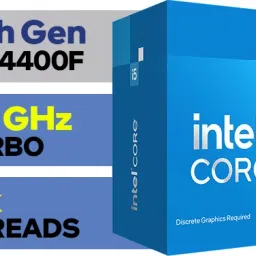 Intel Core i5 14th Generation 14400F (Graphic Card Required for Display) 1.8 GHz Upto 4.7 GHz LGA1700 Socket 10 Cores 16 Threads 20 MB Smart Cache Desktop Processor image 2