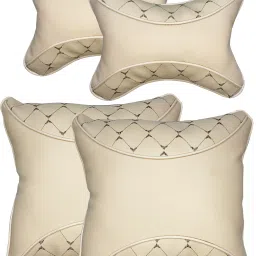 Beige Leatherite Car Pillow Cushion for Ford-picture-22