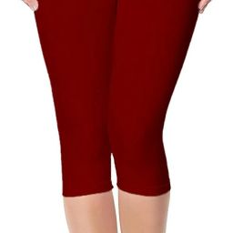 Women Shot Capri For Girls Causal Wear & Short Leggings Women Reversible Maroon Capri-image-54
