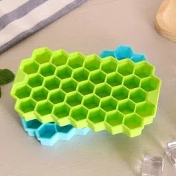 1 L Silicone Honeycomb Shape Ice Cube Maker Ice Tray Ice Cube Mold Storage Containers Ice Bucket-2
