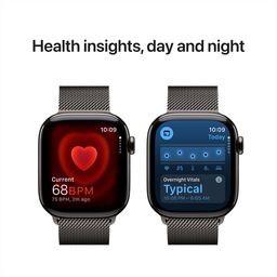 Apple Watch Series 10 GPS+Cellular with Milanese Loop (42mm Retina LTPO3 OLED Display, Slate Titanium Case) image 5