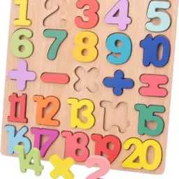 Wooden Puzzle Set 3D Numbers | Wooden Learning Educational Toys for Kids,-17