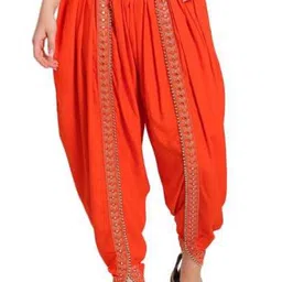 pinovo Solid Rayon Women Harem Pants-picture-0