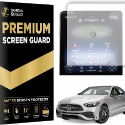 spartan shield Screen Guard for MERCEDES BENZ C Class 2024 || 11.9 Inch Infotainment Touchscreen Guard || Anti Scratch || Ultra Clear || C 200, 200D, 300 & C43 4Matic Car Digital Display Accessory Matte [Not Tempered Glass]-picture-9
