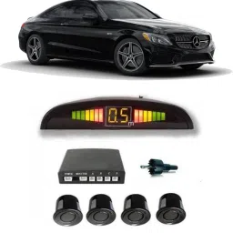 JJB369 Black Car Reverse Parking Sensor with LED Display 4 Sensor A369 Parking Sensor-image-3