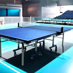 Super Fast 75 mm Wheel and Levellers (Top 19 mm Laminated) Stationary Indoor Table Tennis Table-image-72
