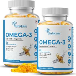Fish oil (1000 Omega 3, with 180 mg EPA & 120 mg) for brain, heart | eye health-10