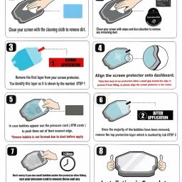 Zealsy Impossible Screen Guard for Compatible For NEW KIA SELTOS 2023 FACELIFT HTK HTK+ 8 INCH Infotainment System Touch Screen AND Cluster Guard Protector image 5