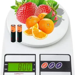 VBR's Group 10 Kg Ultra-Slim Weight Machine With 2 AA Batteries - for Home & Kitchen Weighing Scale-3