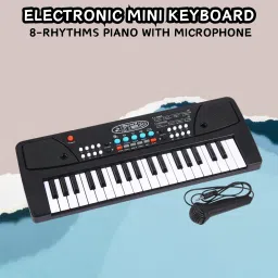 (Piano Keyboard) Toy with 37 Key, Recording and Mic, Adapter for DC Power F147 (Piano Keyboard) Toy with 37 Key, Recording and Mic, Adapter for DC Power F147 Analog Portable Keyboard-1