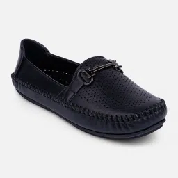 Black Soft & Flexy Loafers For Women-image-40
