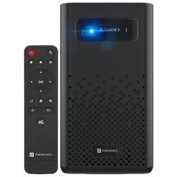 BenQ Portable WVGA LED Projector (200 ANSI Lumens, USB 3.0 (Type-C), Wi-Fi Enabled, GV1, Silver) image 1