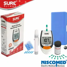 Niscomed Glucose Blood Sugar Testing Monitor with 25 Strips Glucometer-5