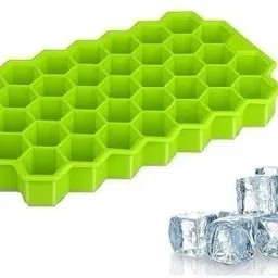 Silicon ice Cube Tray, ice Trays for freezer, fridge ice cube Trays Green, Blue Silicone Ice Cube Tray-18
