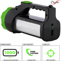 24 energy Long Range Laser Torch with Side SMD Light | Green Torch image 4