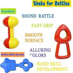 learn with fun Set of 8 Pcs with Various Exciting Toys for New Borns & Infants Rattle image 2