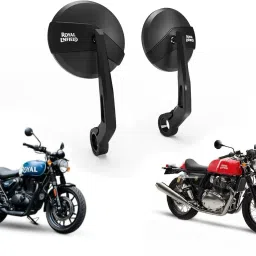 Manual Rear View Mirror For Royal Enfield Universal For Bike, Classic 350, Classic 500-13