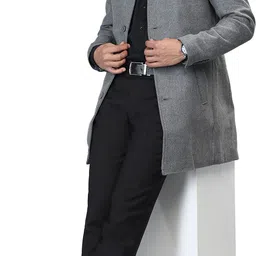 honnete Acrylic Polyester Solid Coat For Men-picture-16