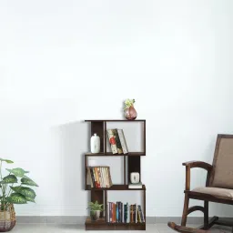 Akihiro Engineered Wood Open Book Shelf-image-10