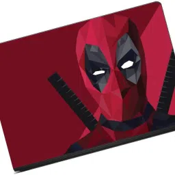 Anweshas Printed on 3M Vinyl, Premium Quality, HD, UV Printed, Laminated, Bubble Free, Scratchproof, Washable, Easy to Install Laptop Skin/Sticker/Vinyl/Cover for 13.1, 13.3, 14.1, 14.4, 15.1, 15.6 inches (RedColourMask-design) vinyl Laptop Decal 15.6-13