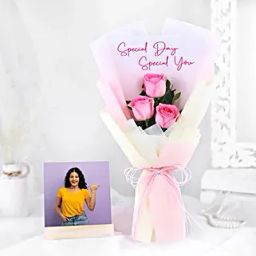 Special You Rose Bouquet N Personalised Frame-33