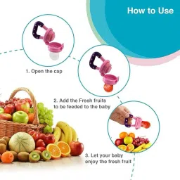 moms angel Fruit and Food Nibbler & Feeding Pacifier Feeder Teether and Feeder Soother image 4