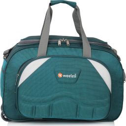 55 L Strolley Duffel Bag - Heavy Duty Branded Quality Duffel Luggage Travel Bag - Green - Regular Capacity-image-51