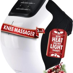 knidaa store Premium Knee Massager Joint Pain Relief with Red Light Heating Massage Therapy, Rechargeable Knee Heat Vibration Physiotherapy Machine for Muscle Massager-10