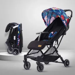 Urbane Baby Stroller/Pram with 5 Point Safety Harness, Easy Fold, Extended Canopy, Multi Level Recline, Looking Window, Easy Assembly, 6 Month + Stroller-image-40