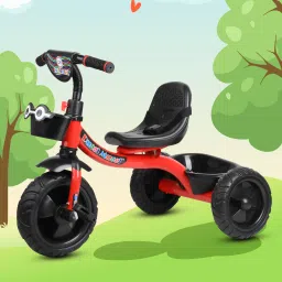 Smartest and Safest Tricycle with Eva Wheels,Storage Basket,Seat Belt. KIDDO Red Tricycle For Age 1-5 Years Kids Cycle Tricycle-28