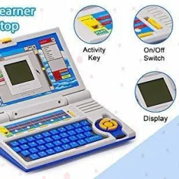 Kids Fun 20 Activities & Games Fun Laptop Notebook Computer Toy for Kids (Blue)-58