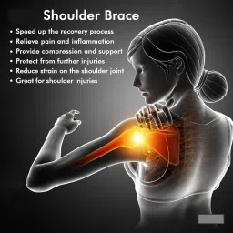 vksurgical Advanced Shoulder Support Brace With Adjustable Stretch Strap Belt Unisex Shoulder Support image 3